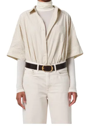 Claire Origami Shirt - Ciro Stripe