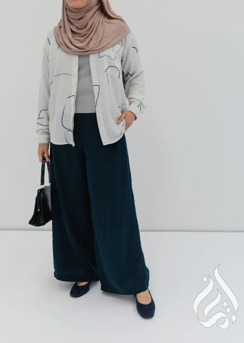 Classic Loose Fit Pants - Dawn Navy