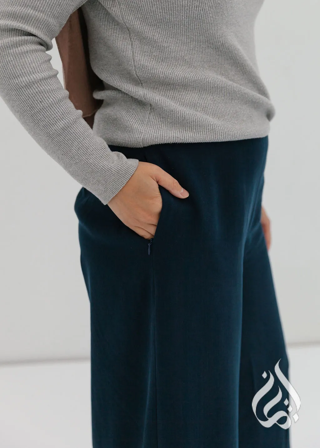 Classic Loose Fit Pants - Dawn Navy