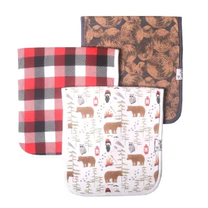 Copper Pearl - Burp Cloth (3 pack) - Lumberjack
