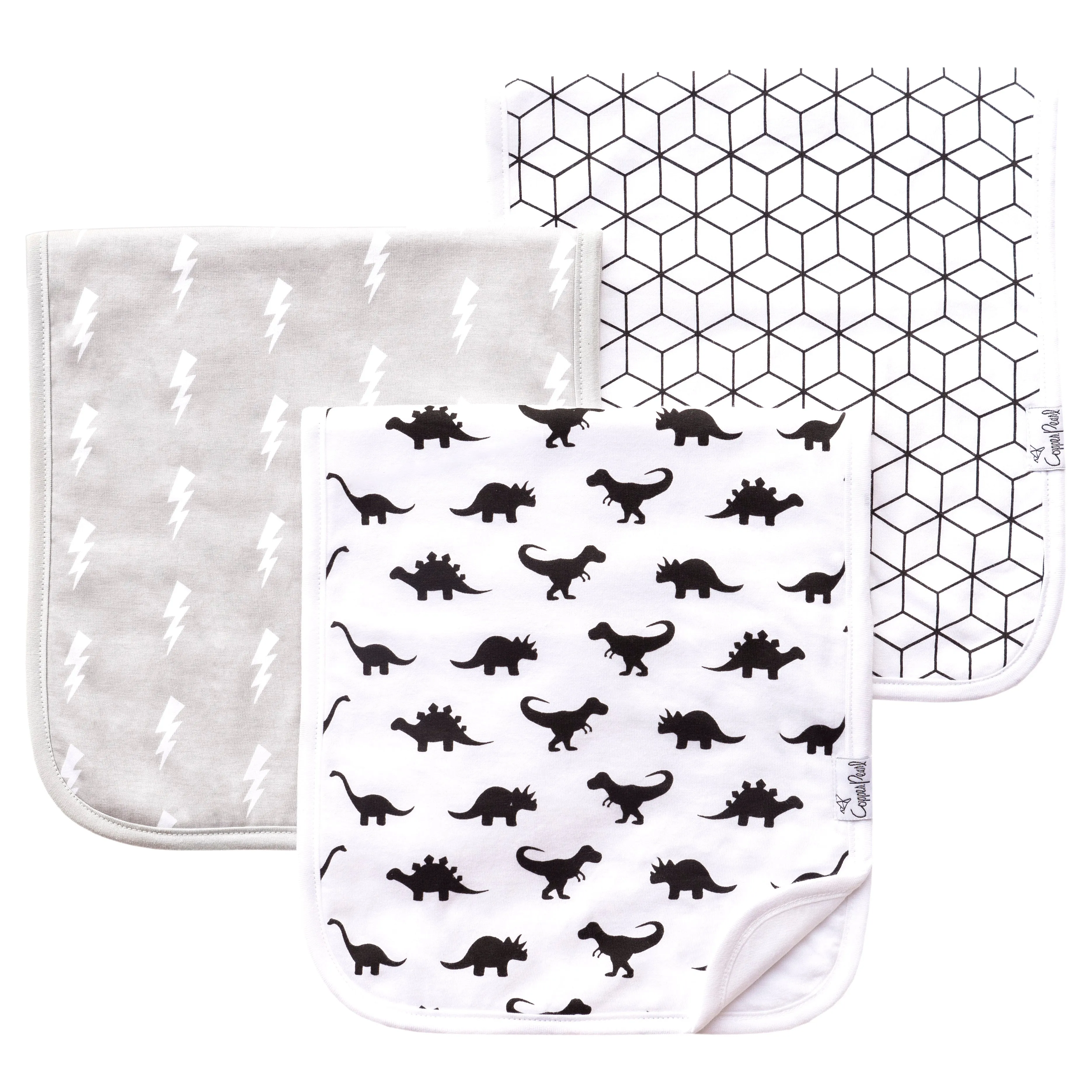Copper Pearl - Burp Cloth (3 pack) - Wild