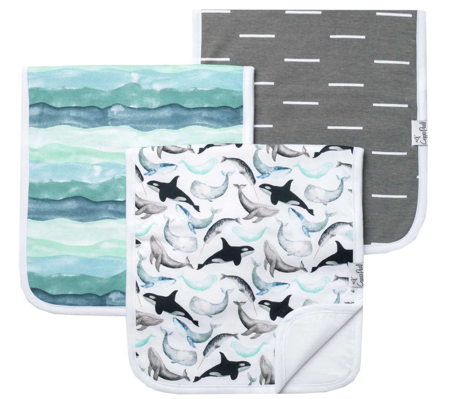 Copper Pearl Kai Premium Burp Cloth Set