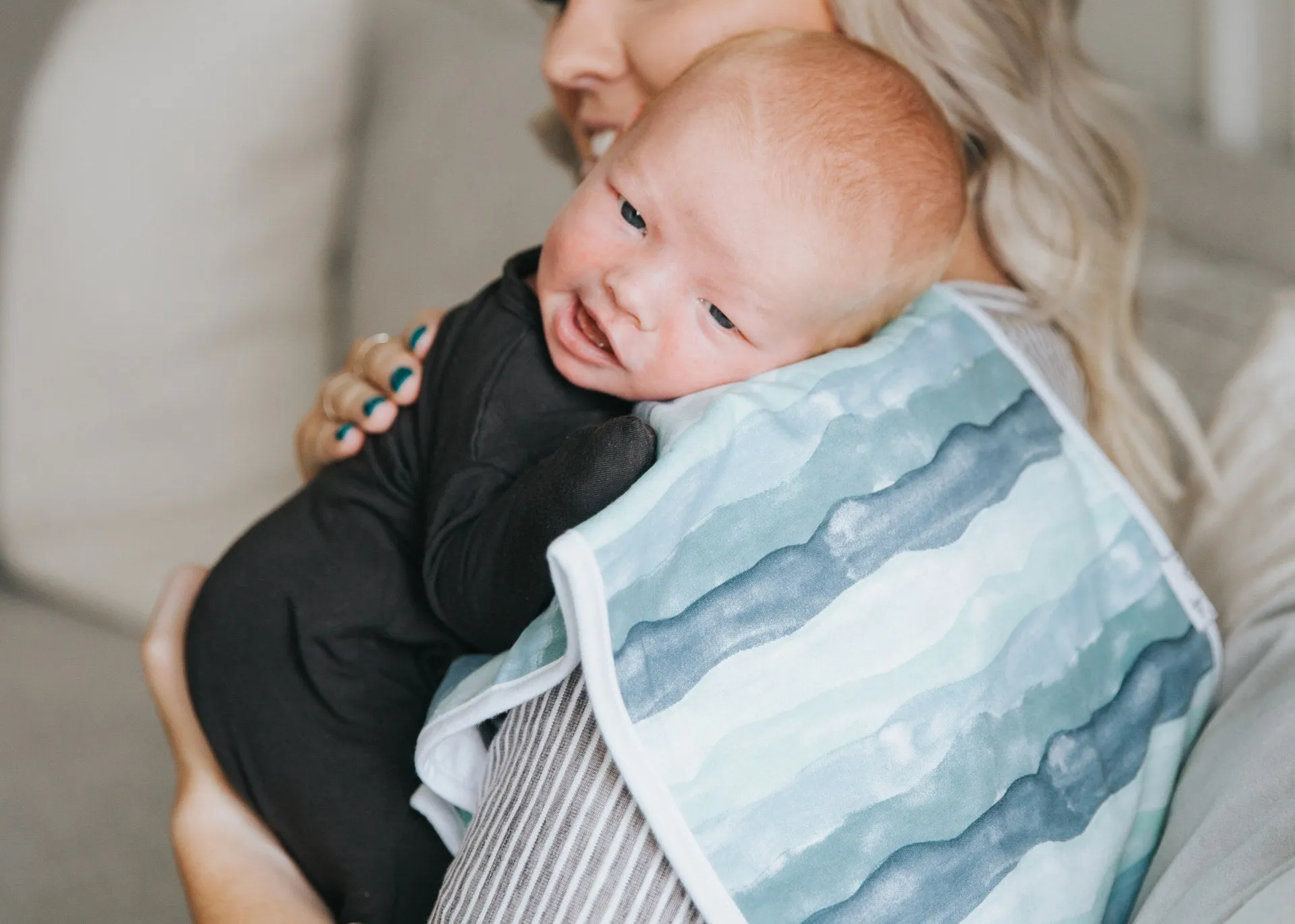 Copper Pearl Kai Premium Burp Cloth Set