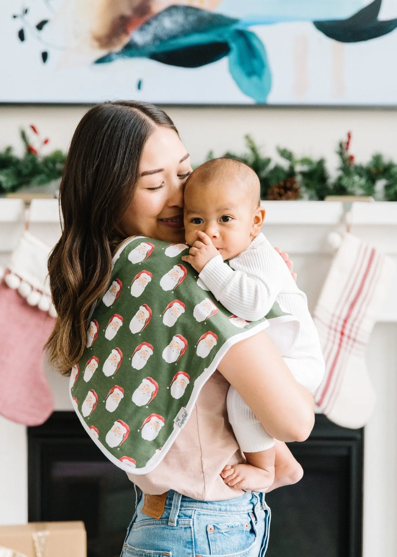 Copper Pearl Kringle Premium Burp Cloth Set