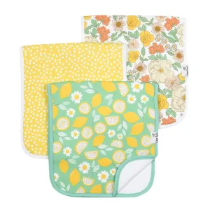 Copper Pearl Lemon Burp Cloth Set