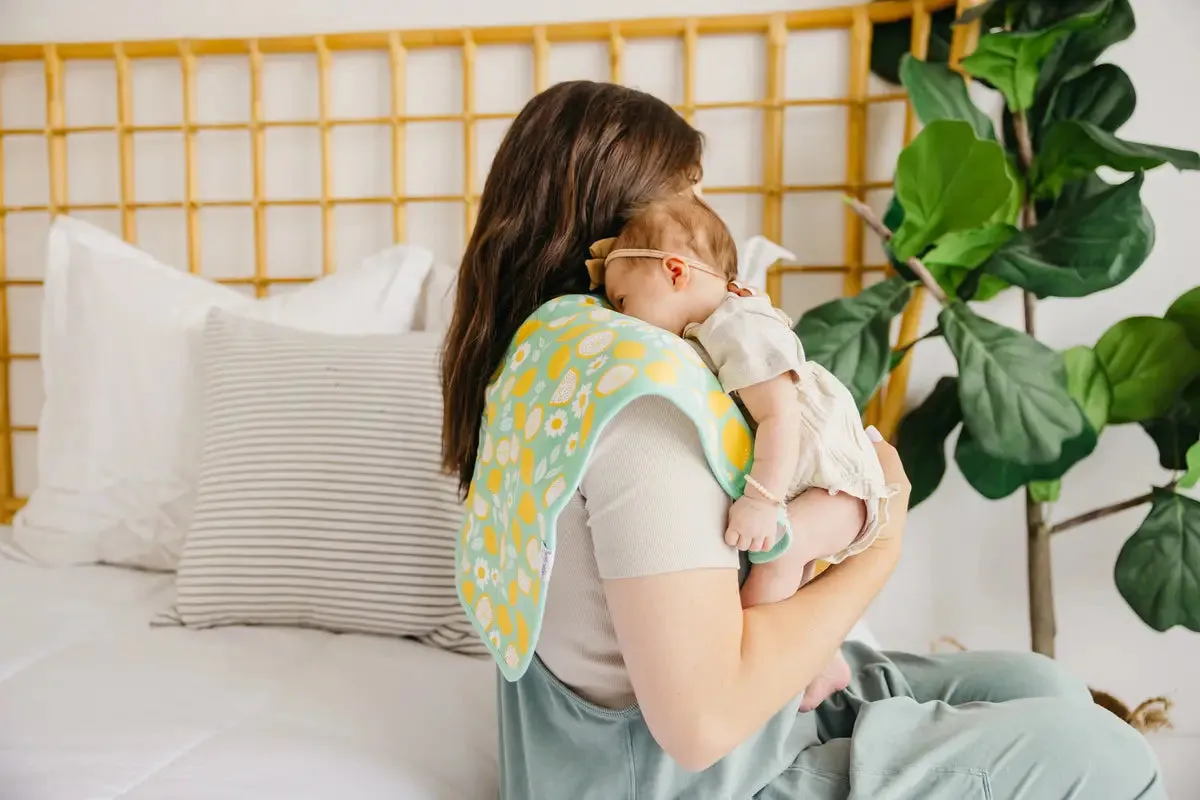 Copper Pearl Lemon Burp Cloth Set