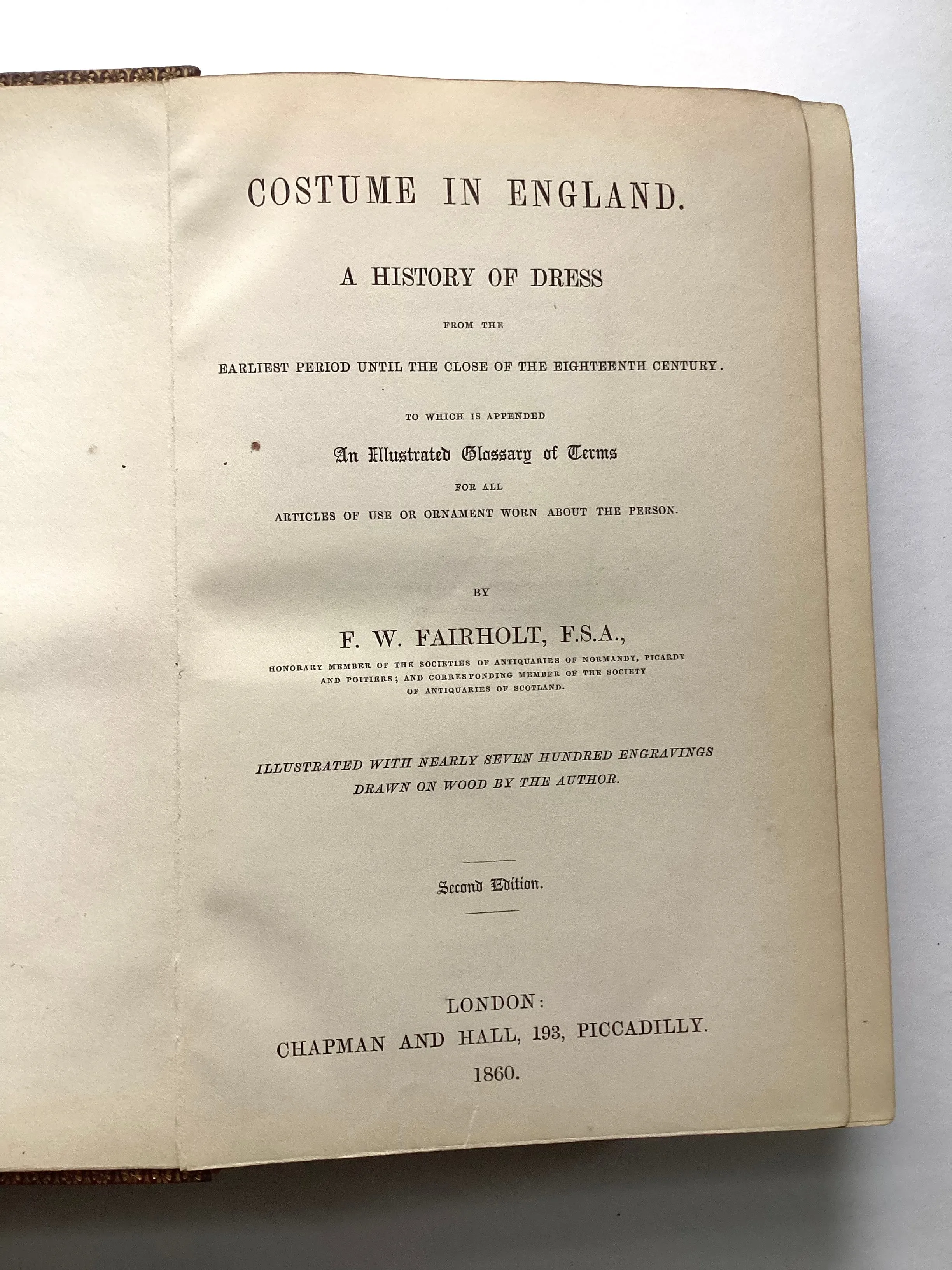 Costume in England: A History of Dress