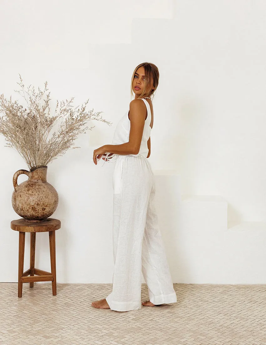 Cotton and Linen 2 Pcs Co-Ord