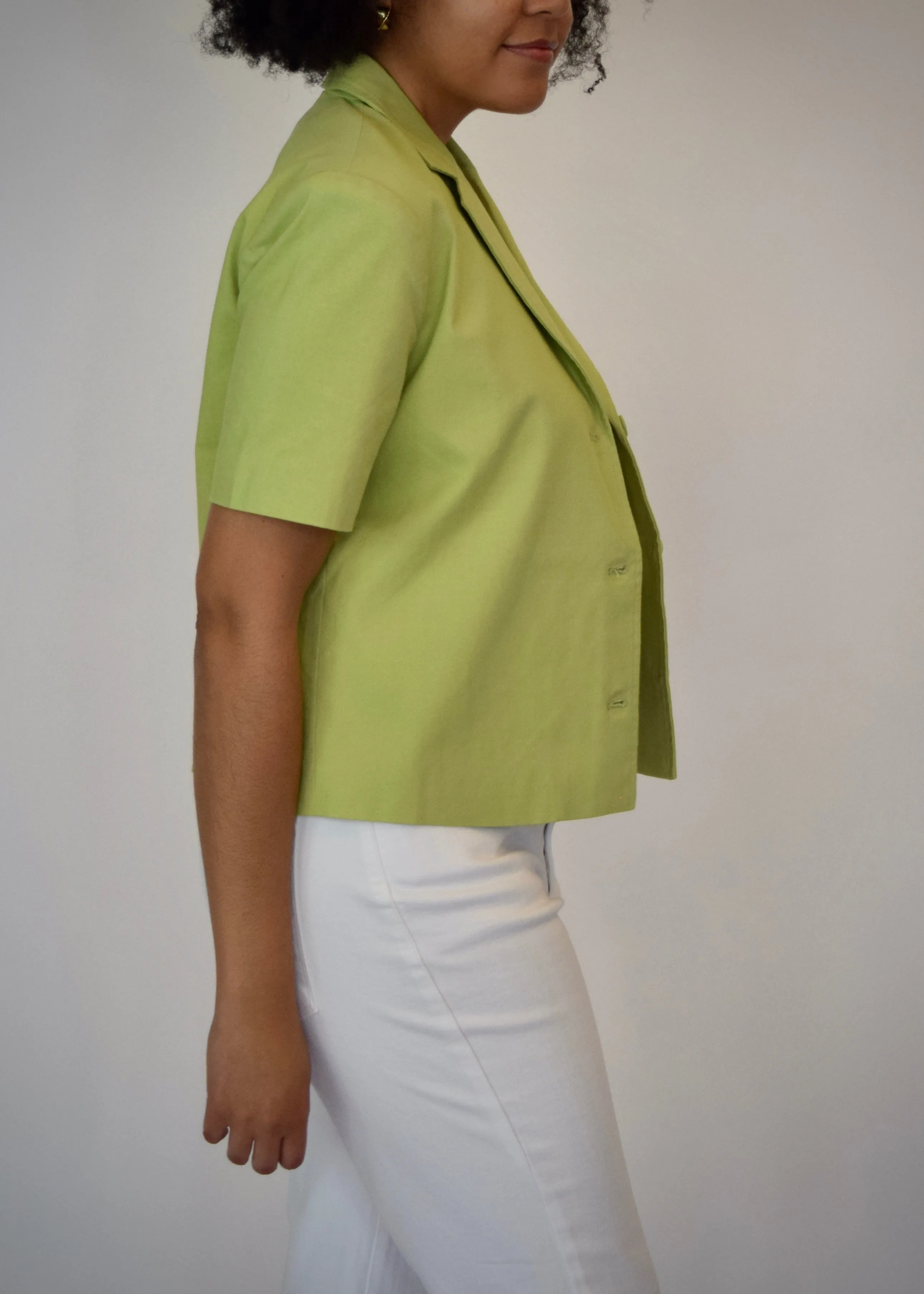 Cropped Sleeve Blazer