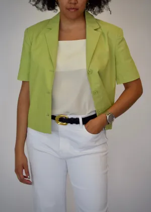 Cropped Sleeve Blazer