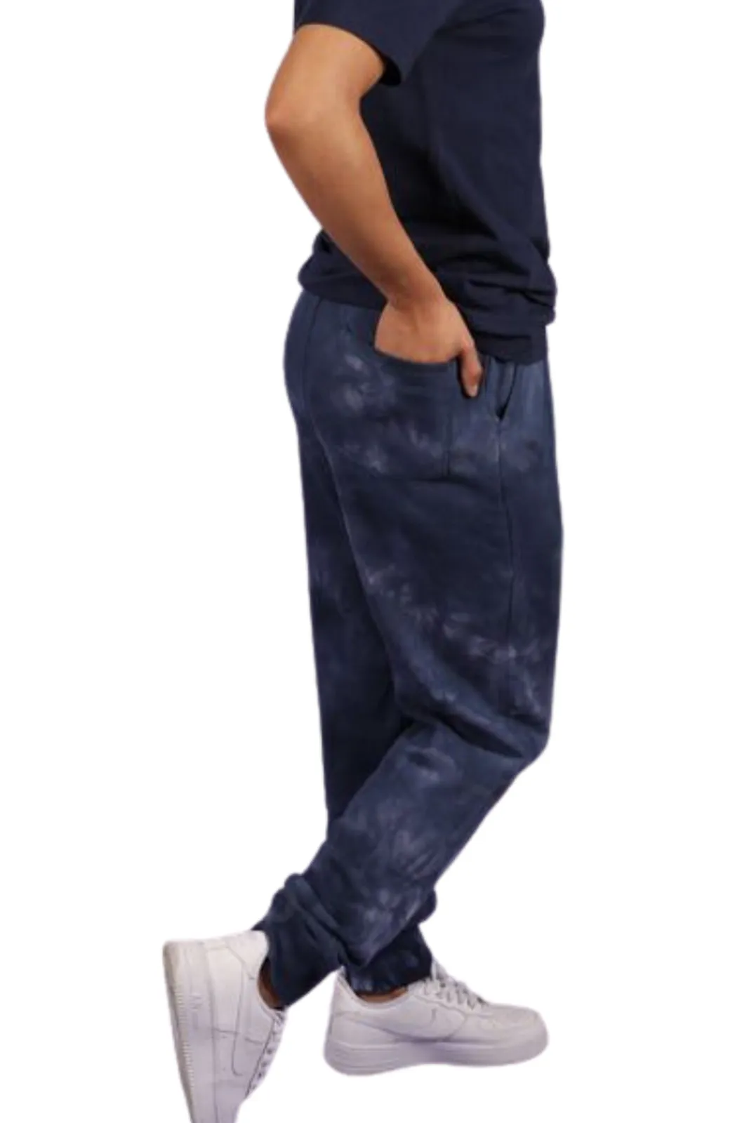 Crystal Navy Tie Dye Joggers