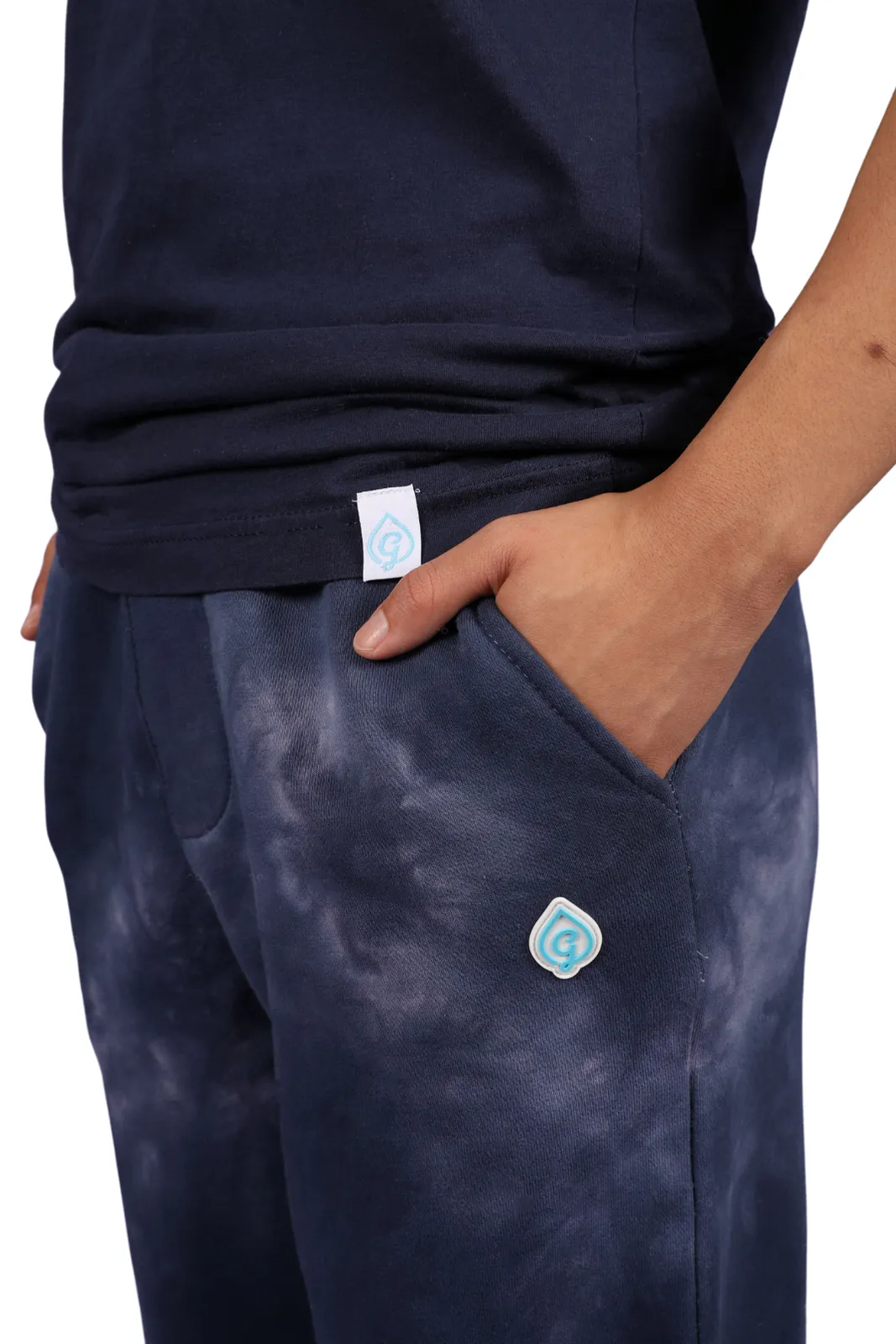 Crystal Navy Tie Dye Joggers