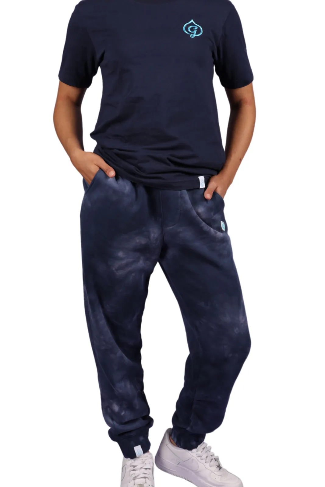 Crystal Navy Tie Dye Joggers