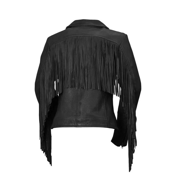 Daisy - Women's Fashion Leather Jacket (Black)
