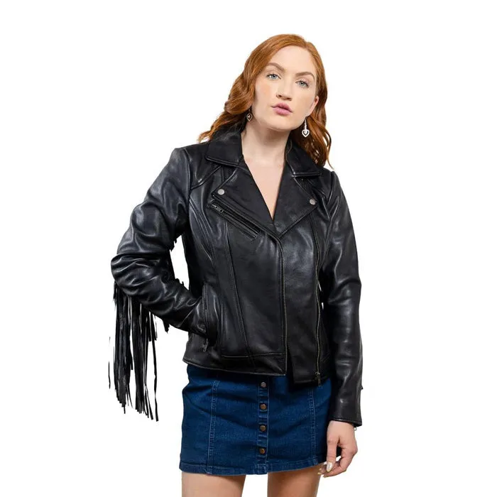 Daisy - Women's Fashion Leather Jacket (Black)