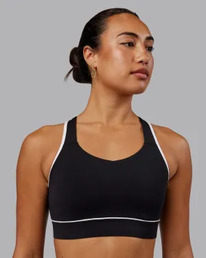 Distinction Sports Bra - Black-White