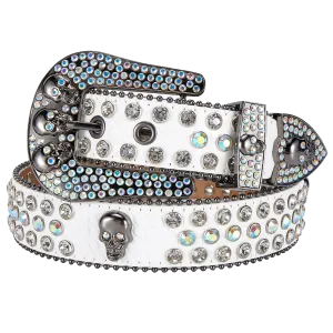 Dream Apparel Premium Strap Men Women Western Fashion Bling Bling Rhinestones Crystal Diamond Belt