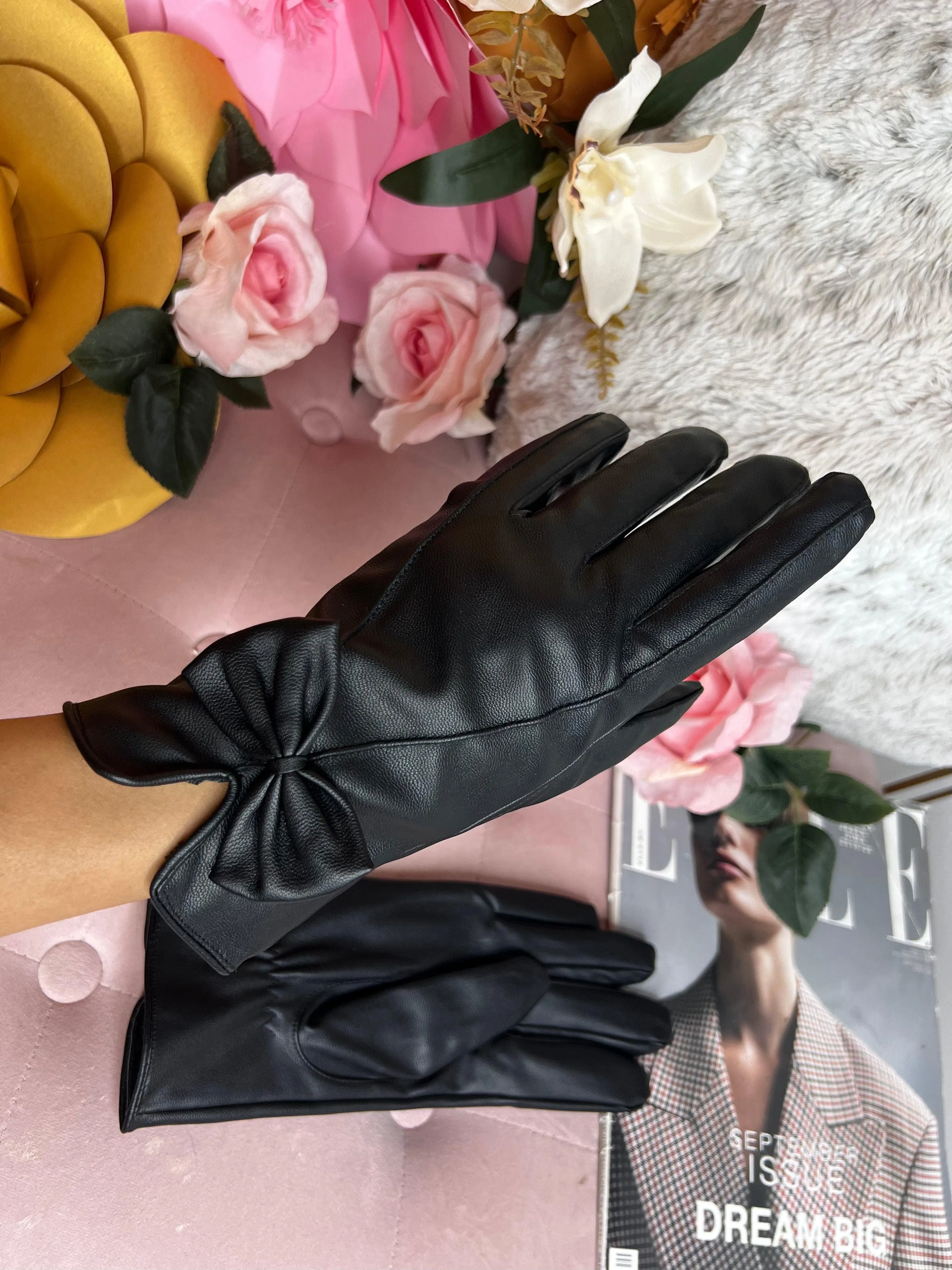Ženske rukavice Fashion Leather