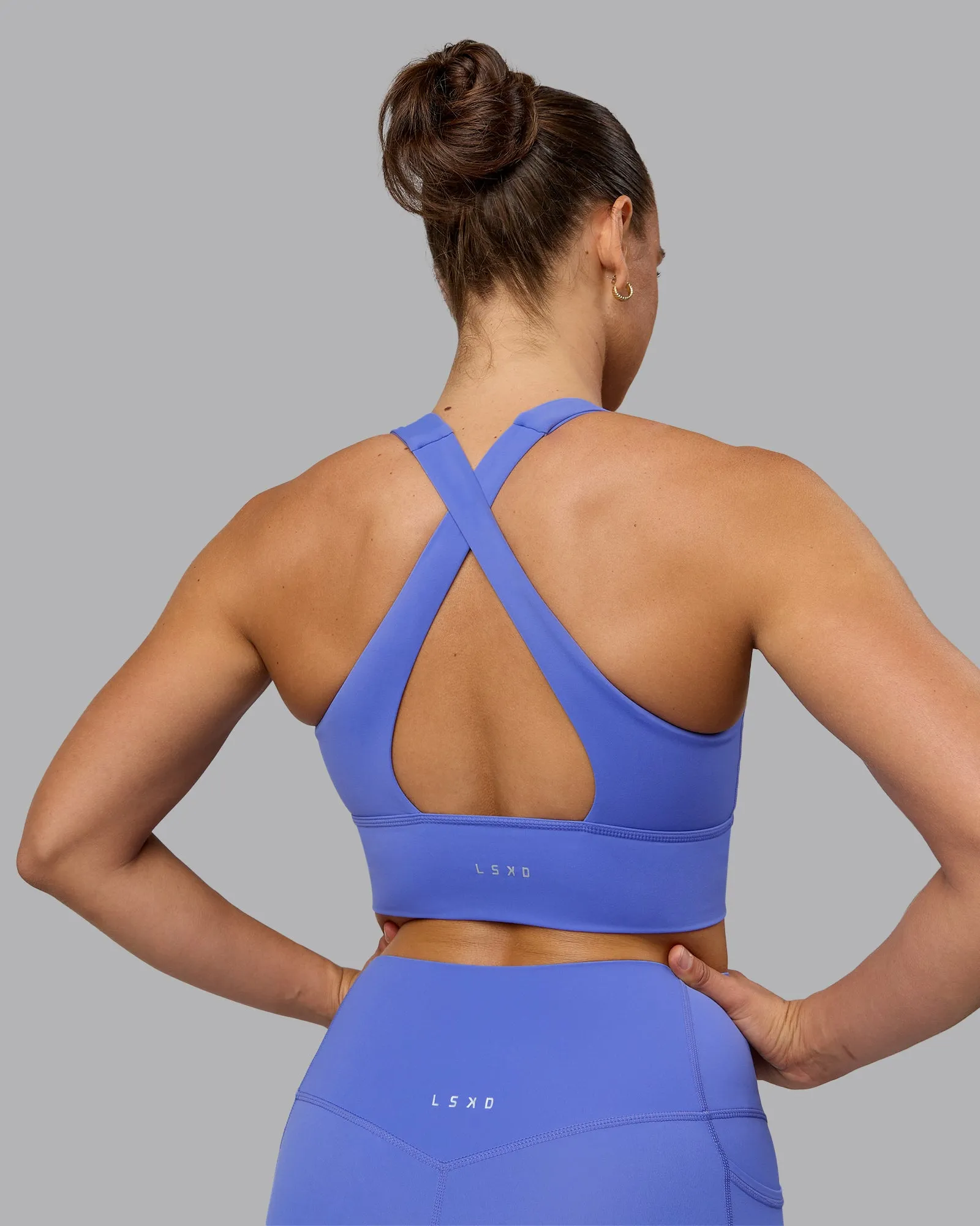 Evoke Longline Sports Bra - Baja Blue