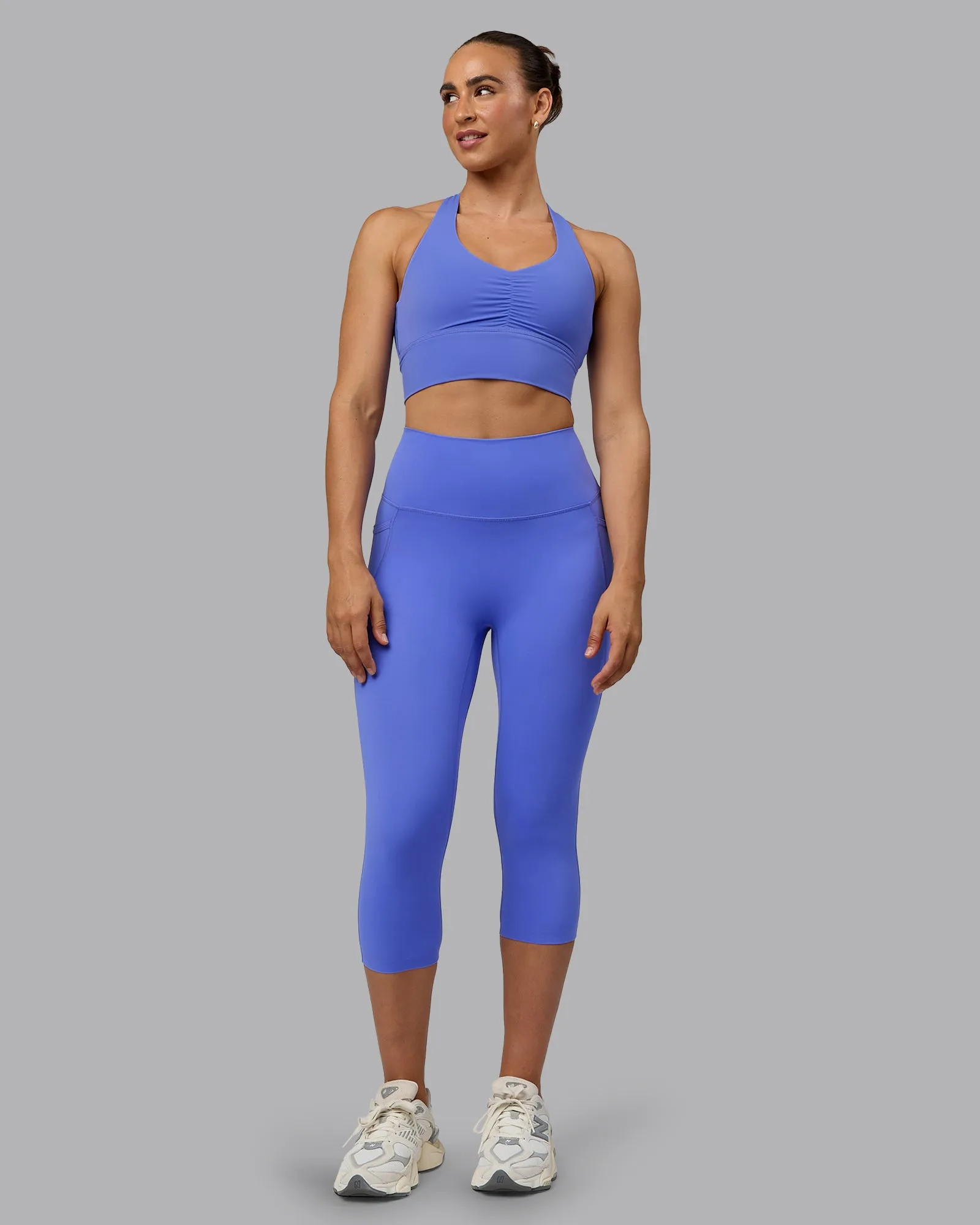 Evoke Longline Sports Bra - Baja Blue