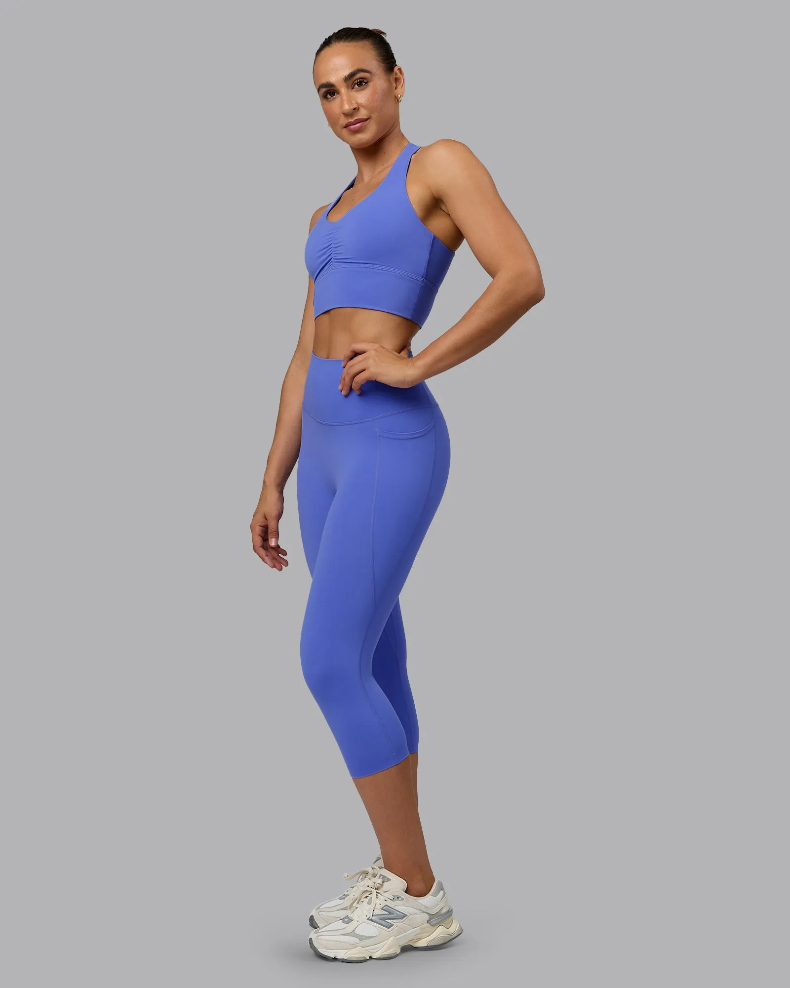 Evoke Longline Sports Bra - Baja Blue
