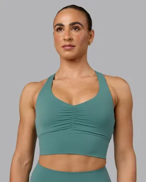 Evoke Longline Sports Bra - Sagebrush