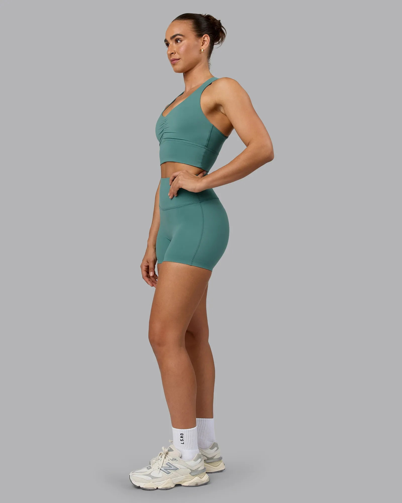 Evoke Longline Sports Bra - Sagebrush