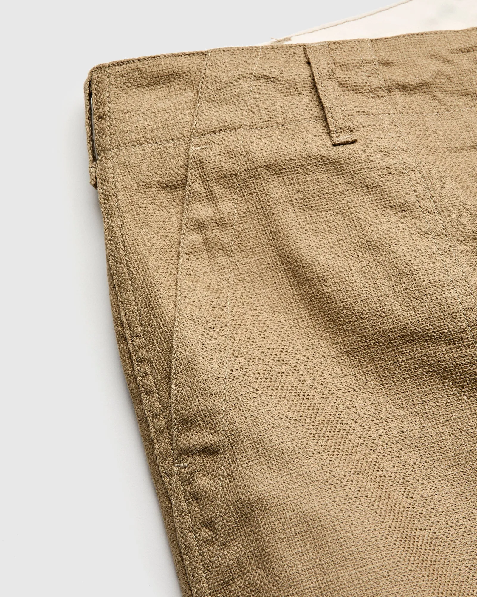 Fatigue Pants in Khaki Cotton Linen Java Cloth