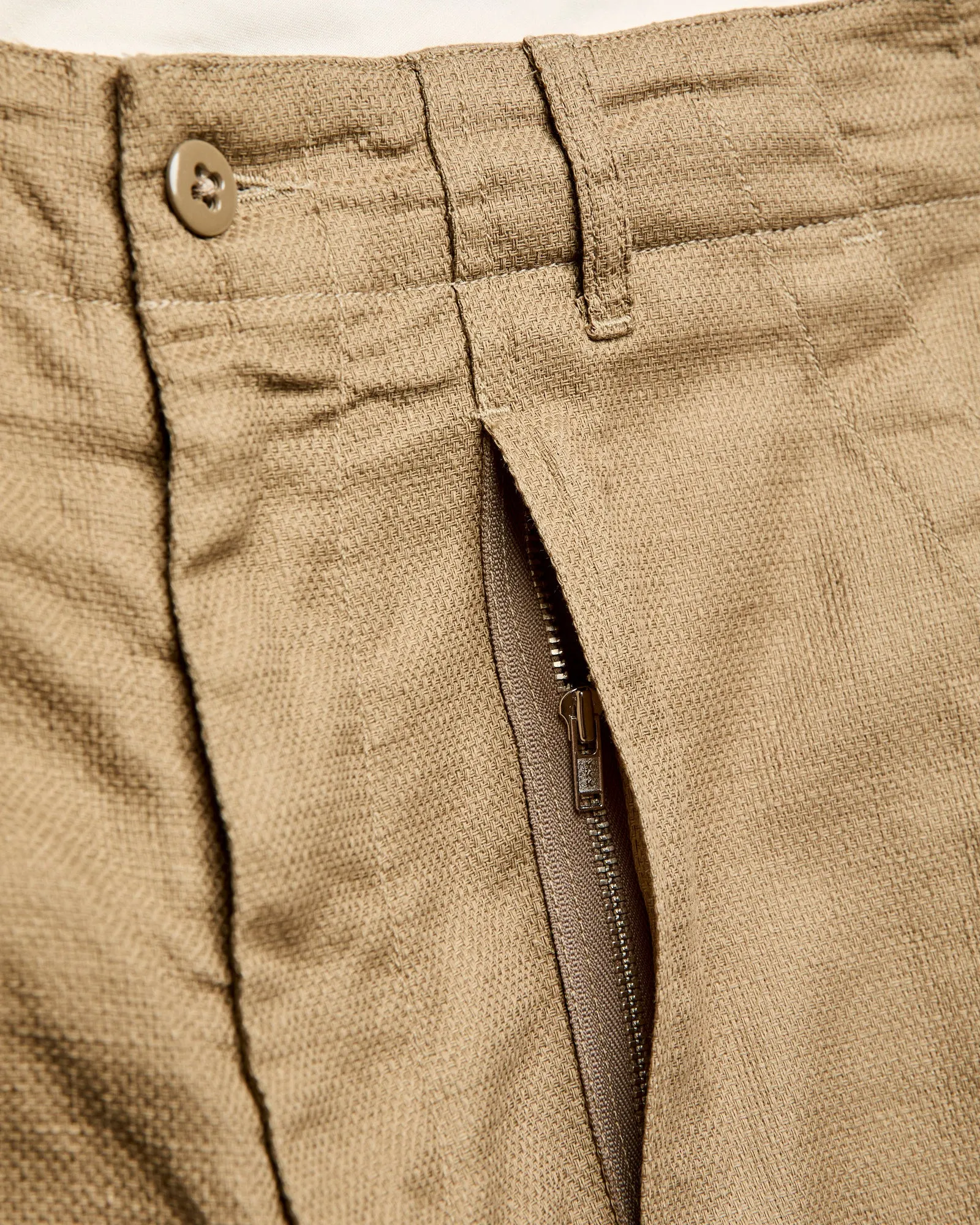 Fatigue Pants in Khaki Cotton Linen Java Cloth