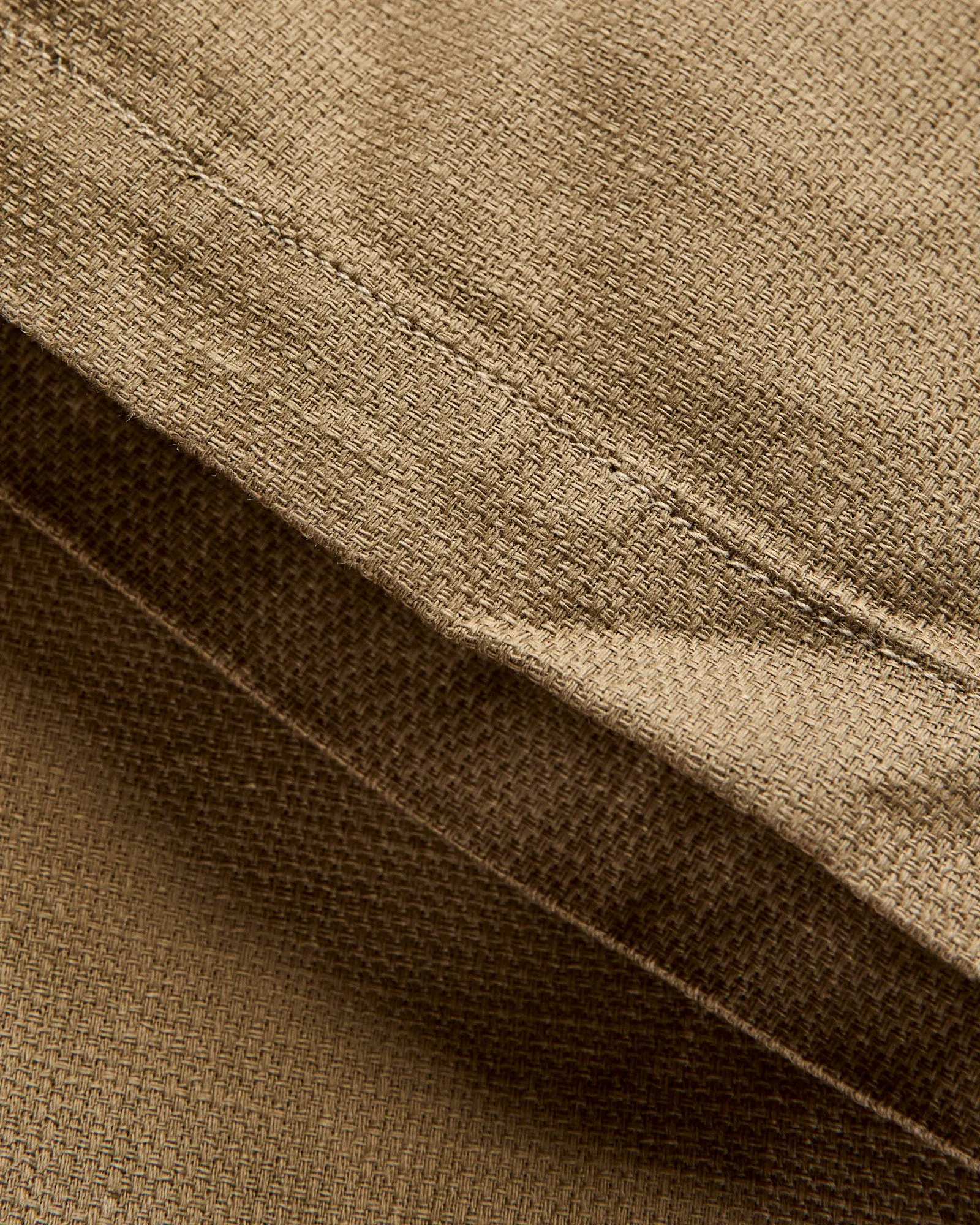 Fatigue Pants in Khaki Cotton Linen Java Cloth