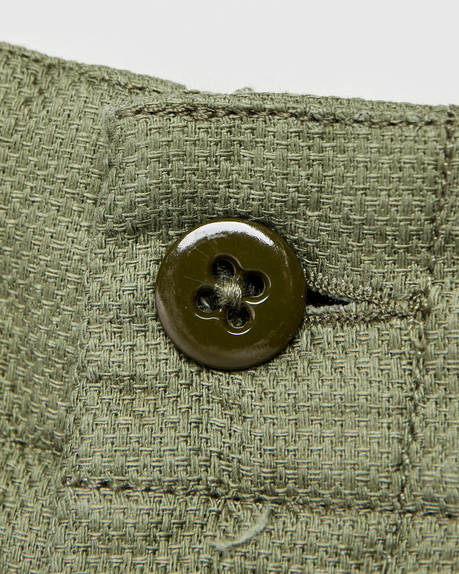 Fatigue Pants in Olive Cotton Linen Java Cloth