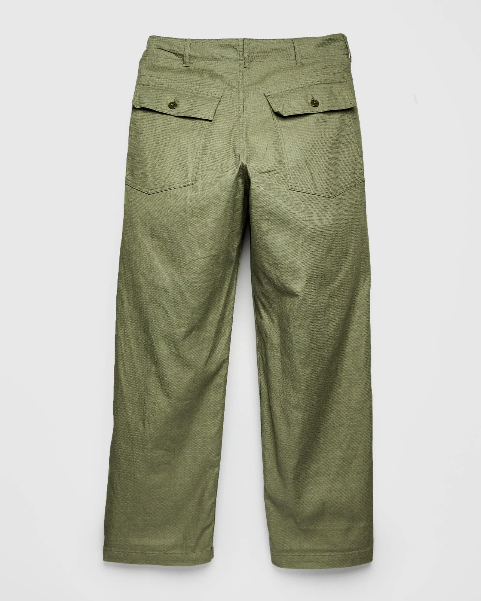 Fatigue Pants in Olive Cotton Linen Java Cloth