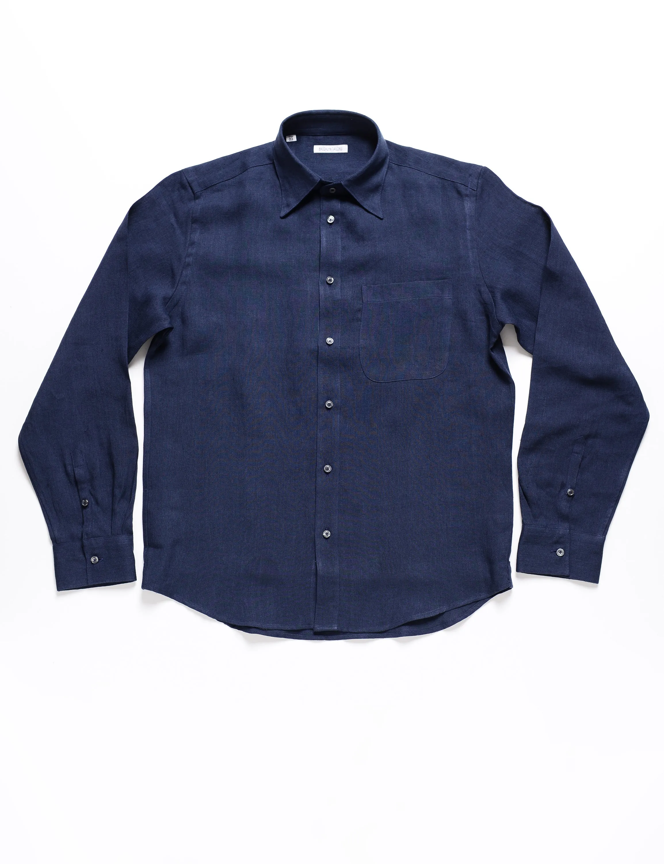 FINAL SALE: BKT14 Relaxed Casual Shirt in Linen Twill - Salerno Blue