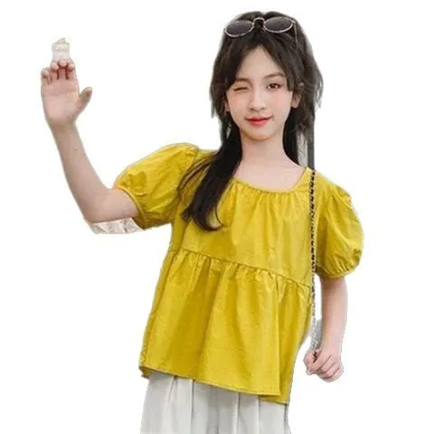 Girls suits summer thin Korean style fashionable girl loose casual summer clothes two-piece suit