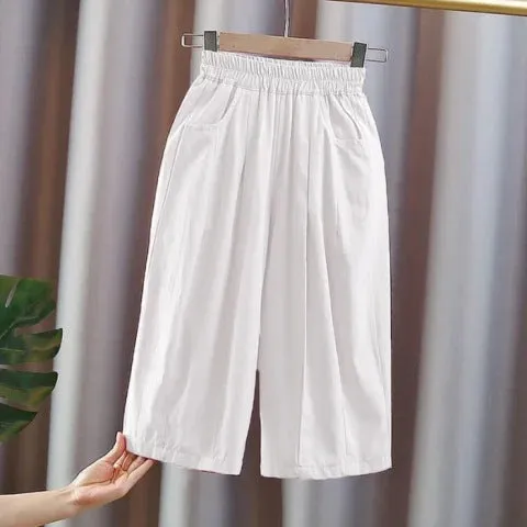 Girls suits summer thin Korean style fashionable girl loose casual summer clothes two-piece suit