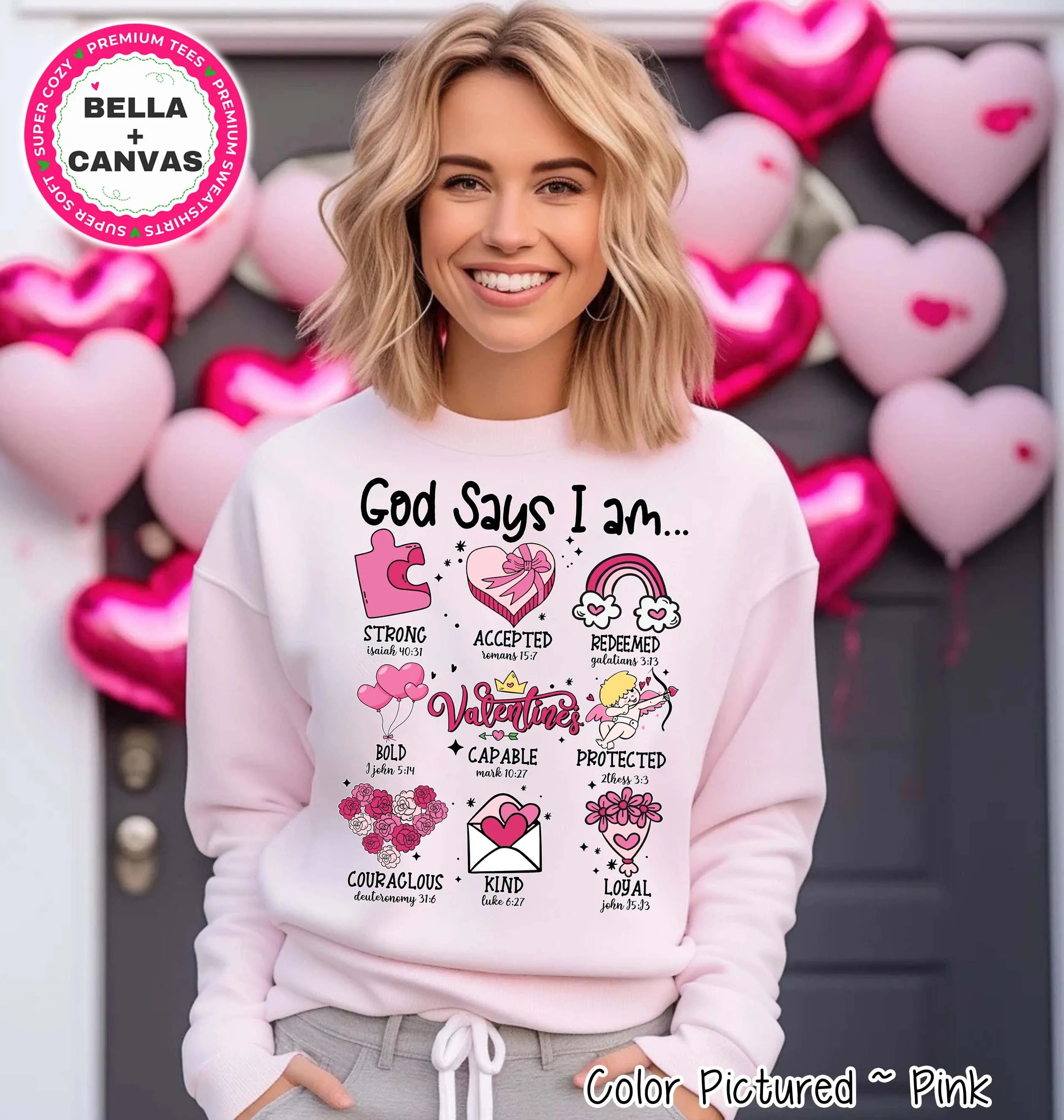 God Says I AM Icons Valentine Tee or Sweatshirt