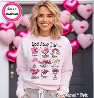 God Says I AM Icons Valentine Tee or Sweatshirt