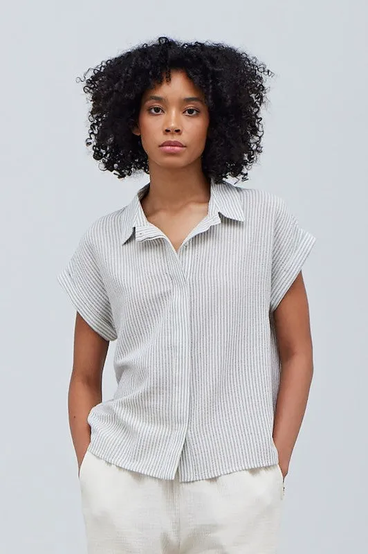 Grass Veranda Linen Shirt