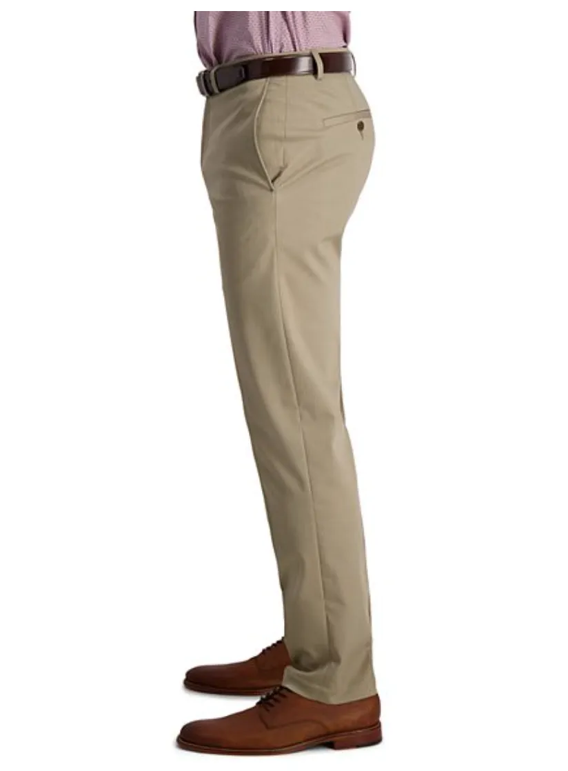 Haggar Straight Fit Med Khaki Casual Pant