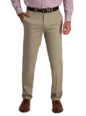 Haggar Straight Fit Med Khaki Casual Pant