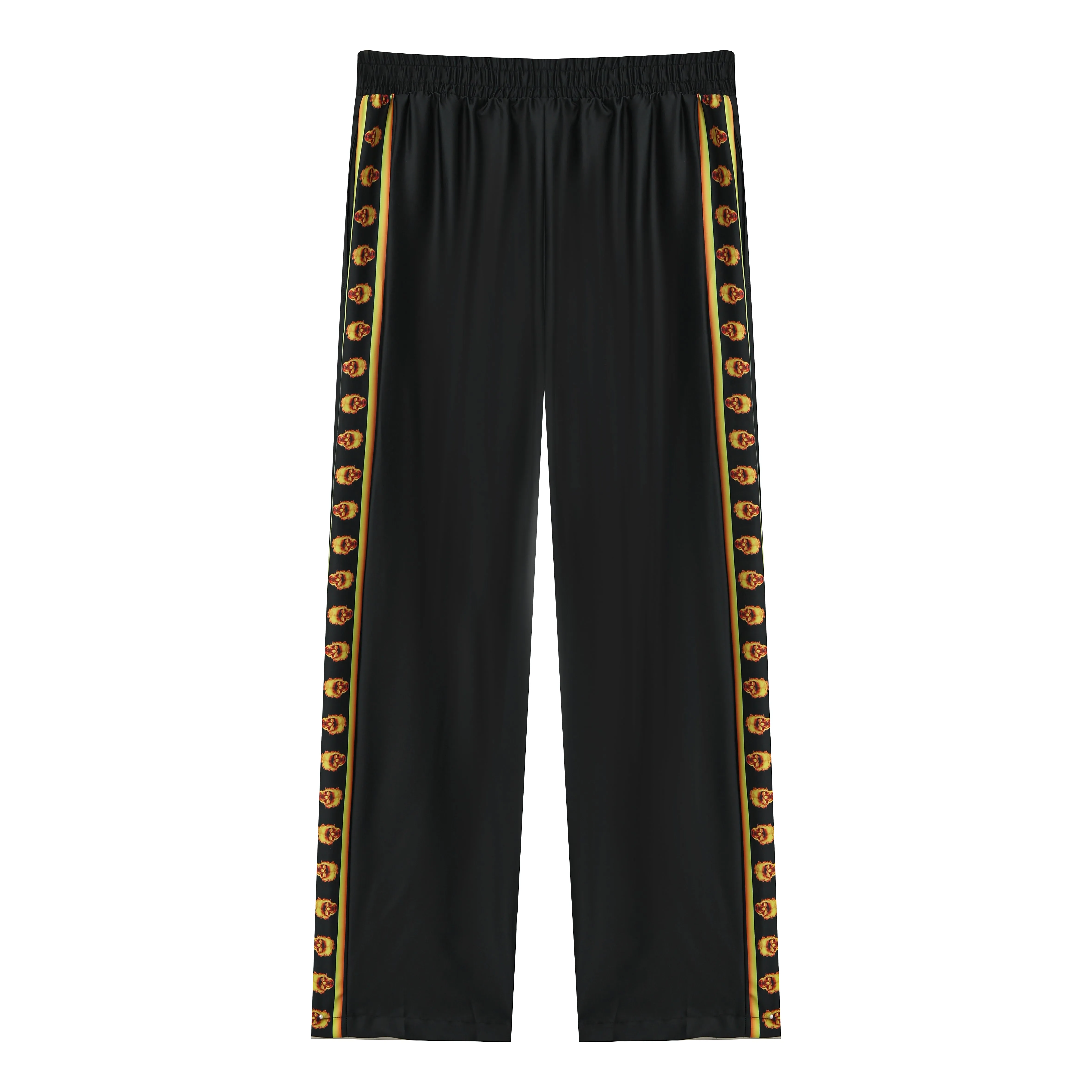 Halloween Ghost Rider Casual Trousers With Elastic Waistband