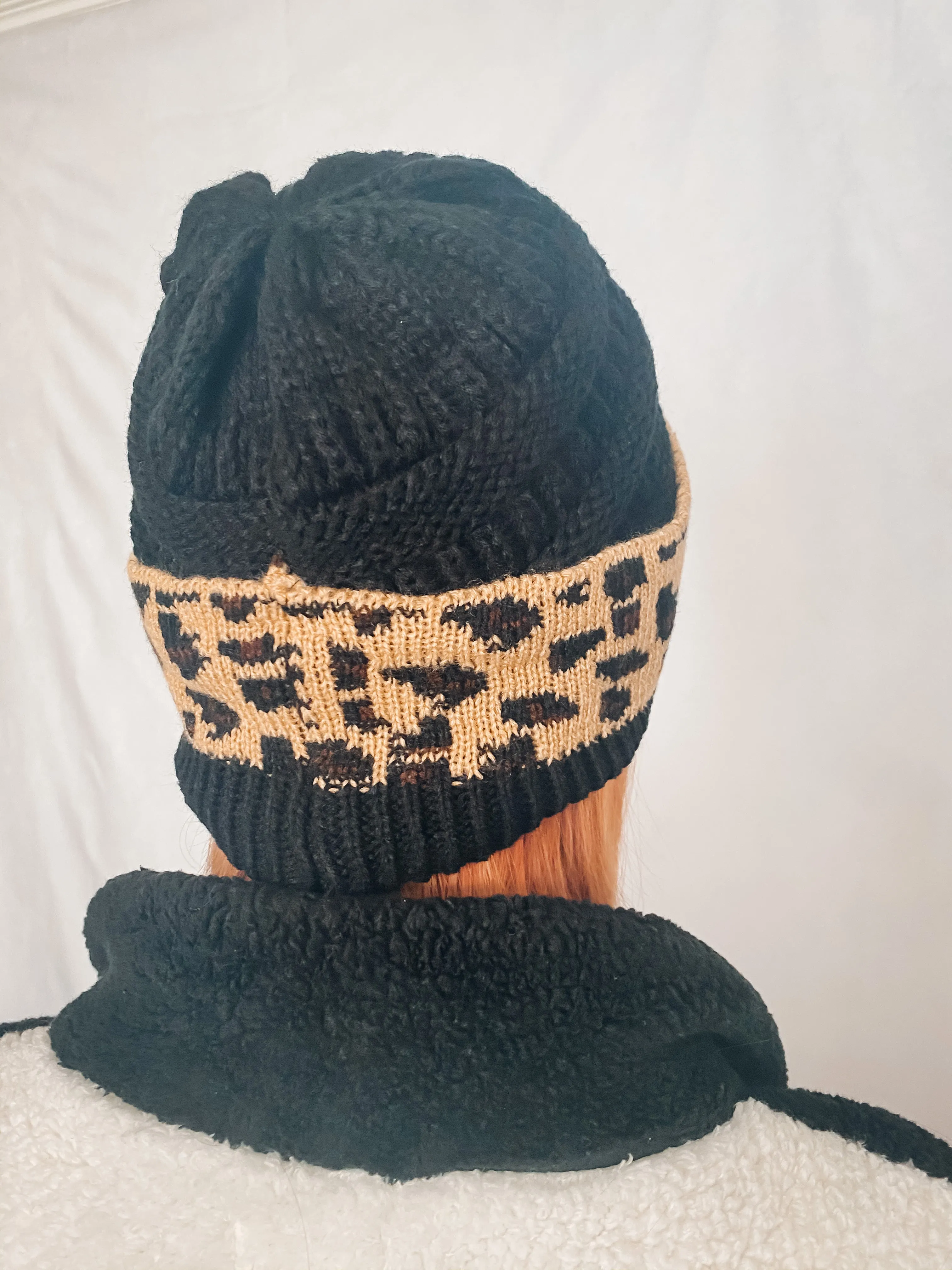 Harlow Leopard Beanie