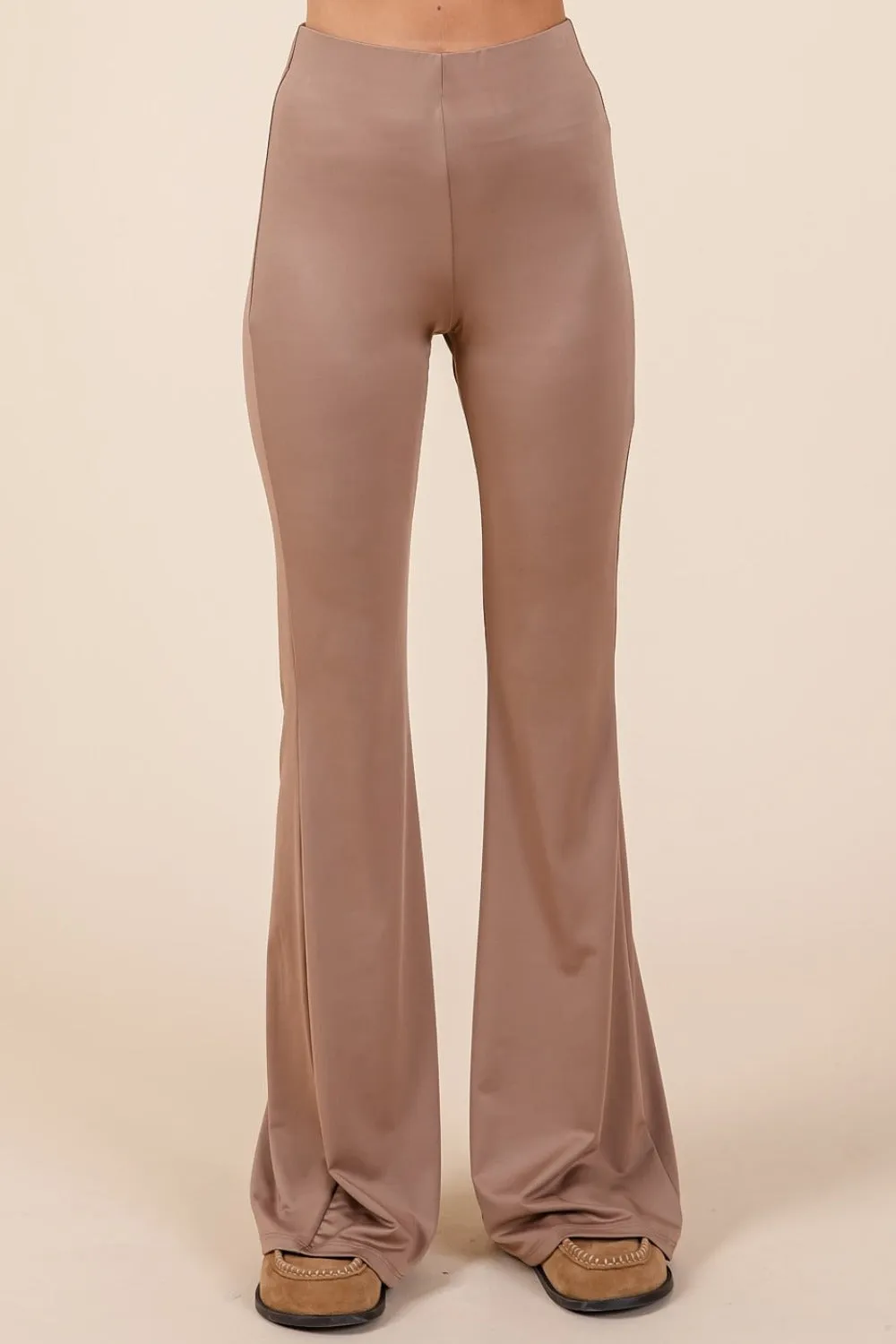 Hazel Blues® |  Mittoshop Stretchy Soft Elastic Waist Flare Pants