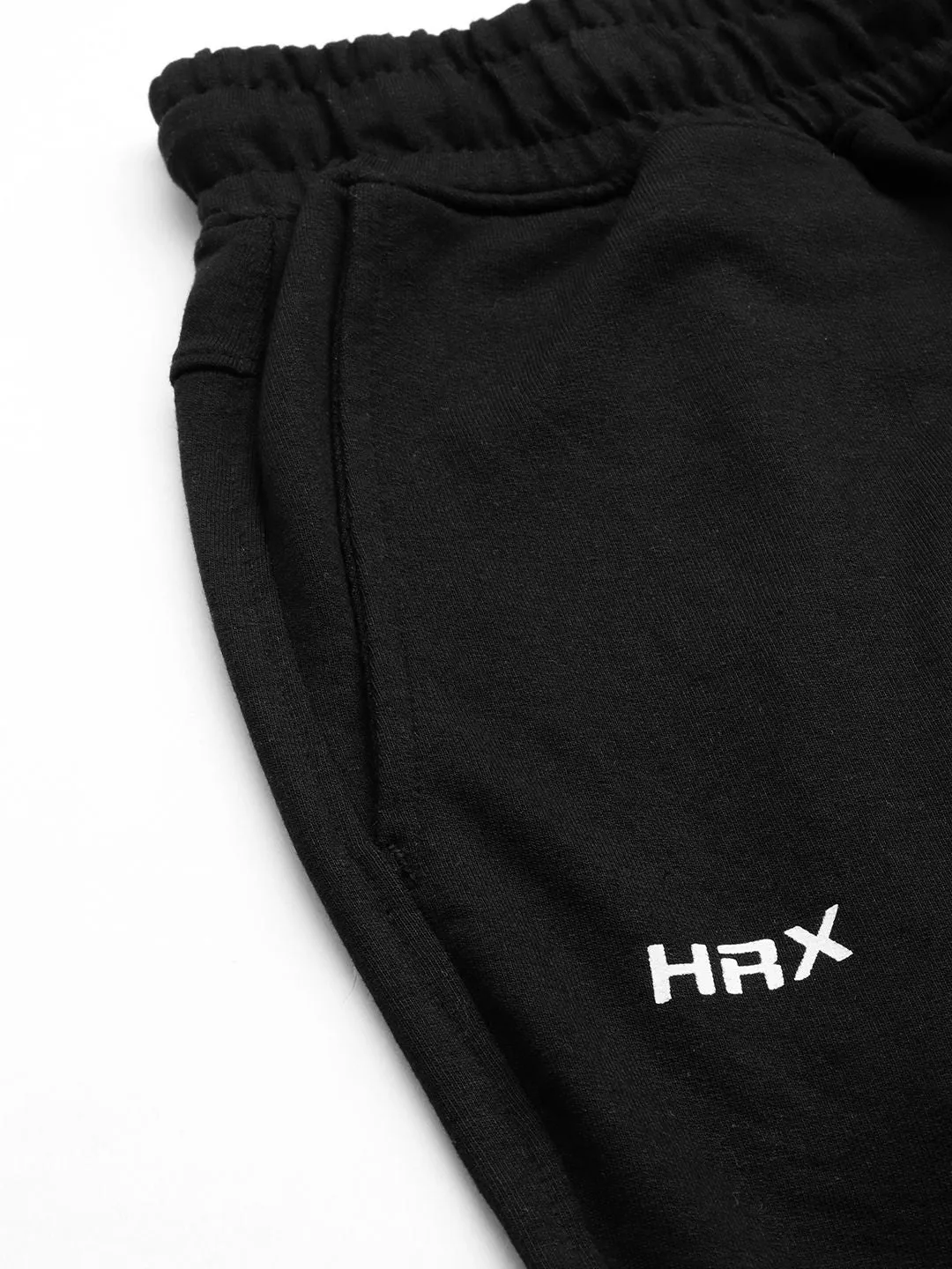 HRX By Hrithik Roshan Men Jet Black Rapid-Dry Solid Training Track Pants
