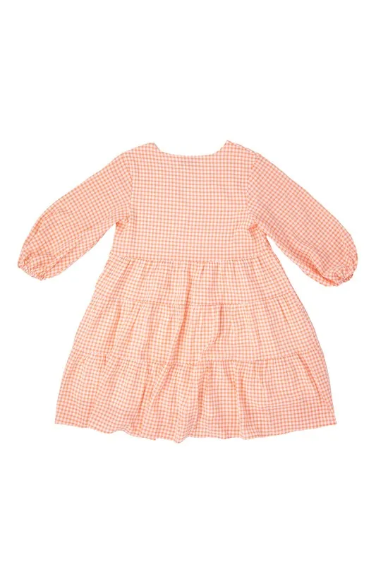 Hudson Gingham Checked Tiered Dress