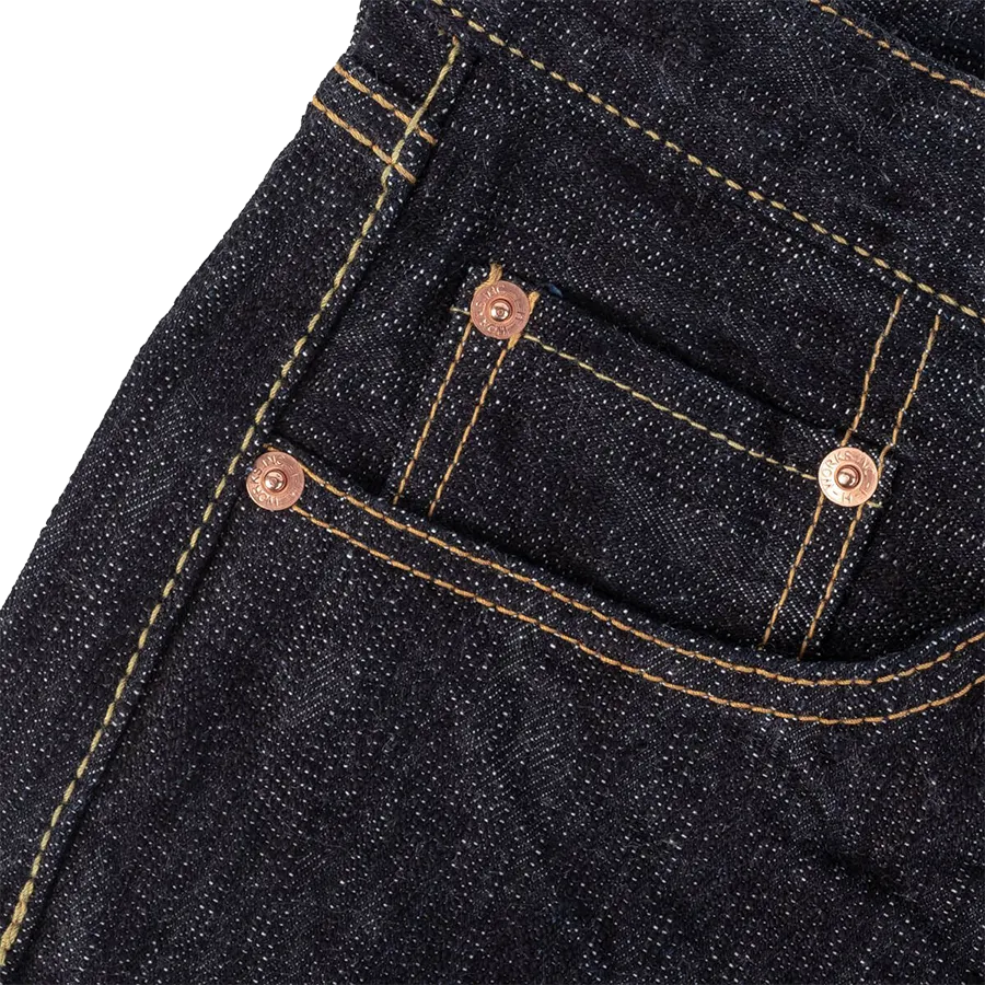 IH-634S-SLB - 16oz Slubby Selvedge Denim Straight Cut Jeans - Indigo