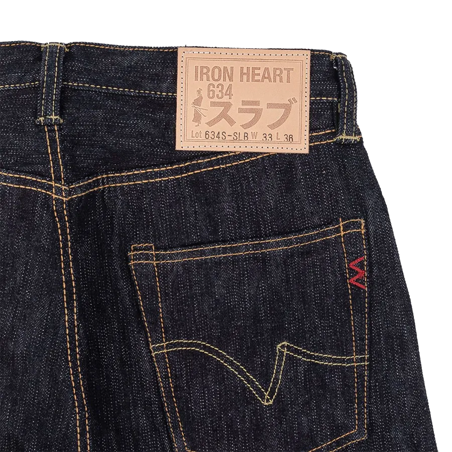 IH-634S-SLB - 16oz Slubby Selvedge Denim Straight Cut Jeans - Indigo