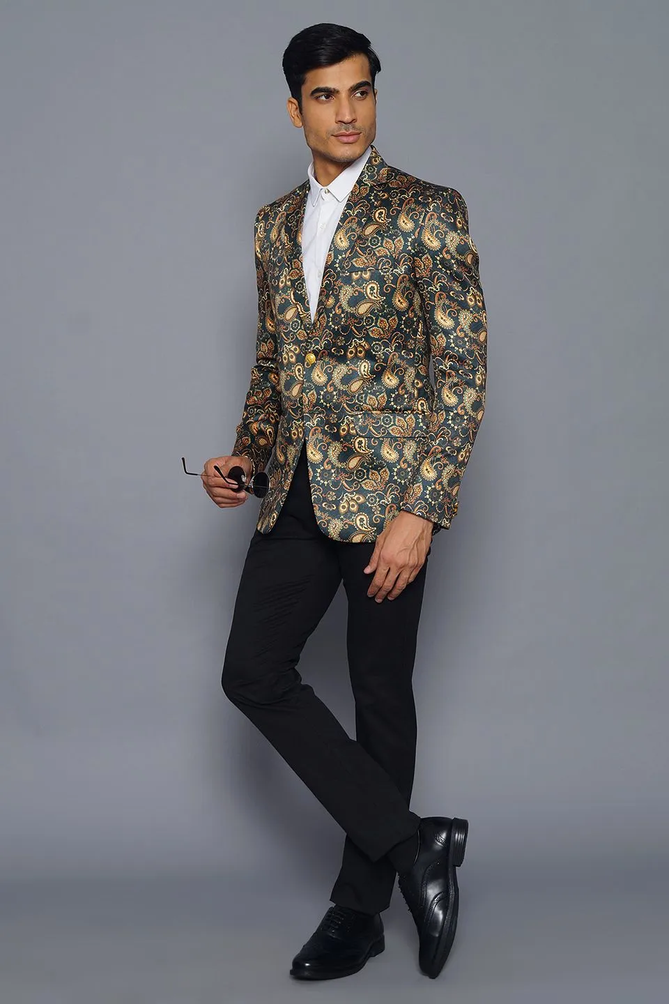 Imported Rayon MulticolouRed Blazer