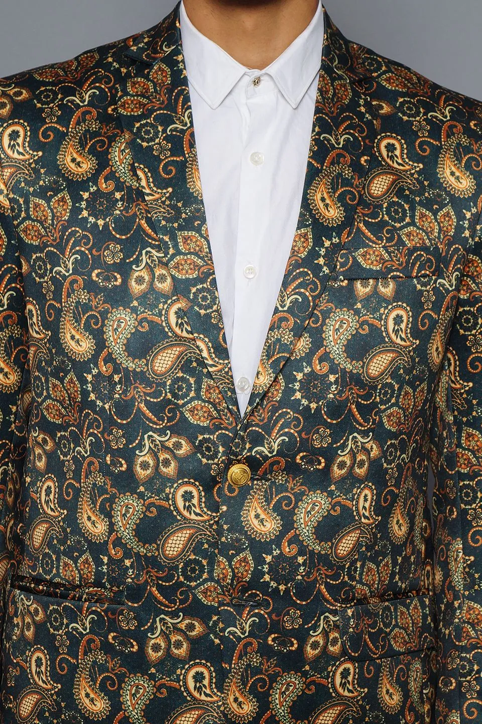 Imported Rayon MulticolouRed Blazer