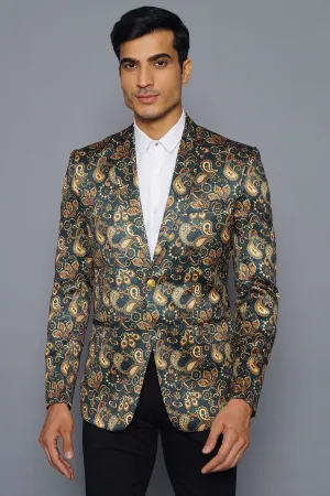 Imported Rayon MulticolouRed Blazer
